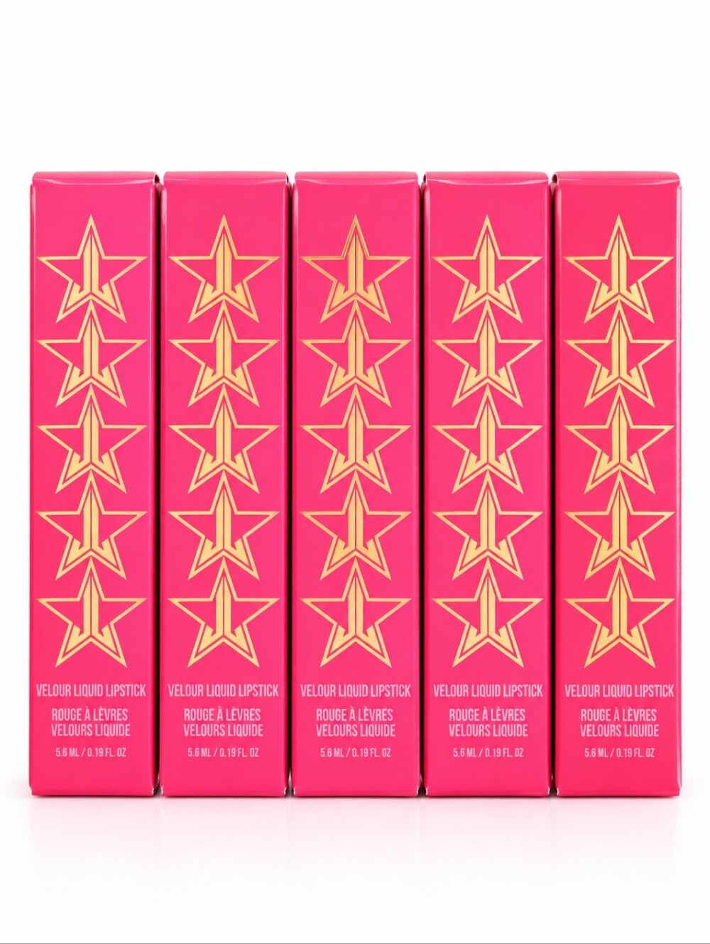 5 x Jeffree Star Velour Liquid Lipstick, Redrum